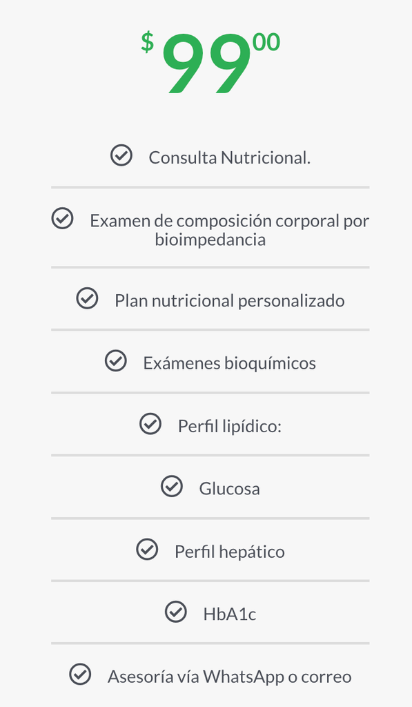 PLAN NUTRICIONAL EXPRESS